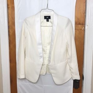 Ivory and White Blazer